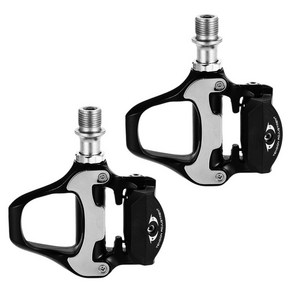 SHIMANO SPD SL 도로 자전거 클립리스 페달용 사이클링 도로 자전거 자전거 자동 잠금 페달, 블랙 & 실버, 1개