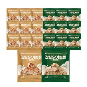 허닭 스팀 닭가슴살 2종 100g (마늘맛+고추맛)