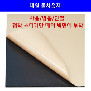 돌차음재 차음판 돌가루+고무 차음 셀프시공 1m x 1m x 2T, 검정(BLACK), 1개