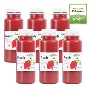 풀무원녹즙 과채주스 프레시 스트로베리 190ml x 6병 / 딸기주, 6개