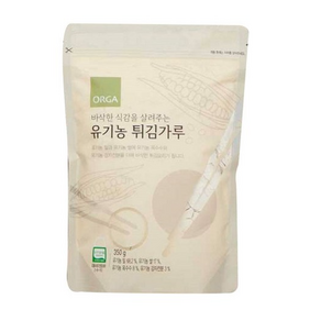 [올가홀푸드] 유기튀김가루, 350g, 1개