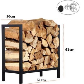 철제 장작 땔감 보관대 벽난로 캠핑 나무 랙 장작거치대 땔깜 목재 거치대, A, 1개
