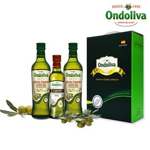 [온돌리바] 유기농 엑스트라버진 올리브유 250ml 1P 유기농 엑스트라버진 올리브유 500ml 2P 선물세트, 1개