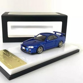 MC 1:64 닛산 스카이라인 GT-R (R34) V-spec 베이사이드 블루