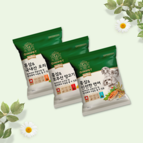 (무료배송)정관장지니펫 홀리스틱 사료 체험용 샘플(200gx3ea), 1개, 600g