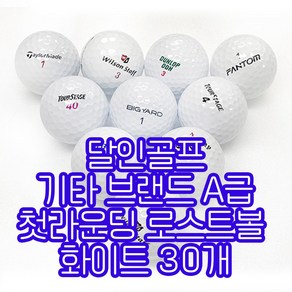 기타 브랜드 A급 첫라운딩 화이트 로스트볼 A급 30개