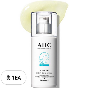 AHC 세이프 온 라이트 선 세럼 SPF50+ PA++++, 40ml, 1개