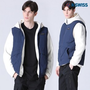 [케이스위스(K-SWISS)] 후리스 후드 패딩점퍼