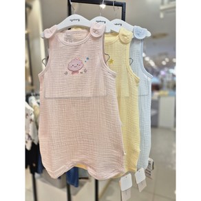 아가방[동아쇼핑점] 빠른선택 #여름유아 무형광 수면조끼 #시원한 여름나기 유아공용 /배앓이방지 꿀잠보장/통기성좋은 거즈원단 언제나뽀송뽕송/거즈3종중택1