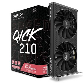 XFX Speedste QICK319 RX 7800 XT 코어 게이밍 그래픽 카드 16GB GDDR6 HDMI 3xDP AMD RDNA 3 RX-78TQICKF9, RX 6500 XT, 3) RX 6500 XT