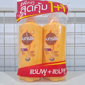 태국 썬실크(Sunsilk) 샴푸 노랑색 Soft & Smooth, 1개, 650ml