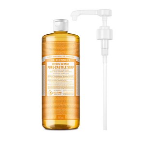 닥터브로너스 퓨어 캐스틸 솝 시트러스 950ml + 전용펌프, 1개