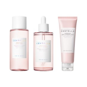스킨천사 마다가스카르 센텔라 모공 케어 3종 세트 – 클리어 토너 210ml + 프레쉬 앰플 100ml + 딥 클렌징 폼 125ml, 1개