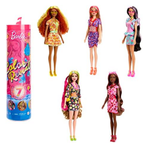 Barbie Color Reveal Doll & Accessories Scented Sweet Fruit Series 7 Surprises 1 Barbie Doll (Styl