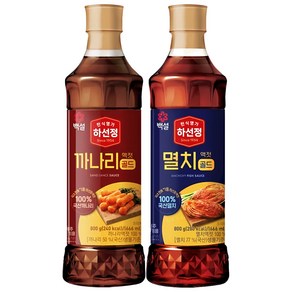 카시오마켓 CJ 하선정 까나리액젓 멸치액젓 800g 김장용 액젓 (1+1), 1세트