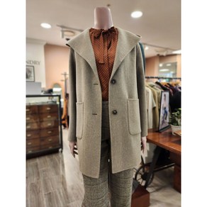 BCBG [올앤선드리] 테피 후드RVS COAT - A3WAH801 82 [KHAKI]