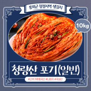 l 품담식품관 l 봉화 청량산 정품 포기김치 (일반) 당일발송 l 아이스박스선택, 1박스, 5kg, 아이스박스x포기김치