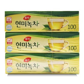 동서 현미녹차(1.5gx100티백)×3BOX, 100개입, 3개