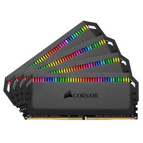 CORSAIR 커세어 CORSAIR DDR4 32G PC4-24000 CL15 Dominato Platinum RGB (8Gx4), 상세페이지 참조, 4개