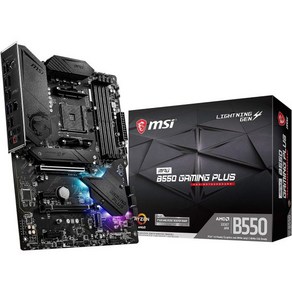 MSI MPG B550 게이밍 PLUS 마더보드 AMD AM4 DDR4 PCIe 4.0 SATA 6Gb/s M.2 USB 3.2 Gen 2 HDMI/DP ATX, 1개