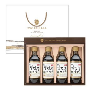 [신앙촌] 양조간장 선물세트 명품S 4호, 4개, 500ml