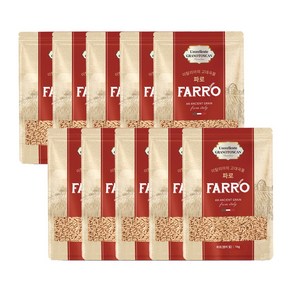 [삼원농산] 정품 이탈리아 파로 (FARRO) 엠머밀 10kg (1kg/10개) - 이탈리아 고대곡물, 10개, 1kg