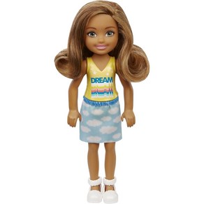 바비첼시 미니인형 BARBIE 정품 미국배송 소장용 브라운헤어 아기, 구름스커트 첼시