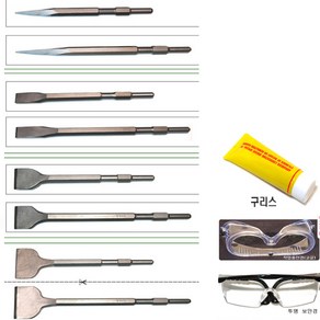 DCA 파괴함마 파쇄해머 0810 파괴함마 파쇄해머, 고글 보안경, 1개