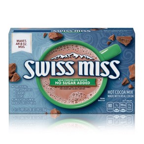 스위스미스 핫코코아 믹스 Swiss Miss Hot Cocoa Mix (무설탕 다크초콜렛 머쉬멜로우 3종) 35.4g x 8 283g, 1개, 165g