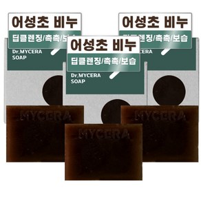 닥터D 어성초 비누 천연 세안 수제 비누 샴푸 샴푸바, 3개, 100g