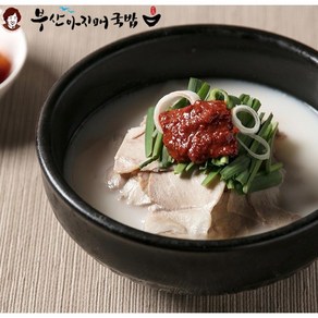 [부산아지매국밥] 저염육수로 건강하고 한우사골첨가로 깔끔한! 담백한돼지국밥 500g