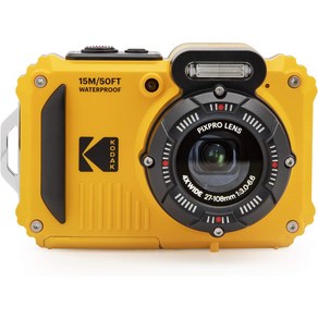 Kodak 컴팩트 디지털 카메라 Kodak PIXPRO WPZ2 방수 방진 내충격 CALS 모드 옐로우, 단품