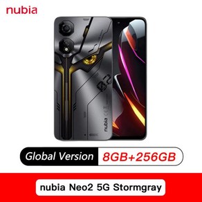 Nubia Neo 2 5G 글로벌 버전 휴대폰 오래 지속되는 배터리 6.72 FHD + 홀 120Hz 50M NFC 6000mAh 정, 256GB, 02 8GB 256GB Stomgay