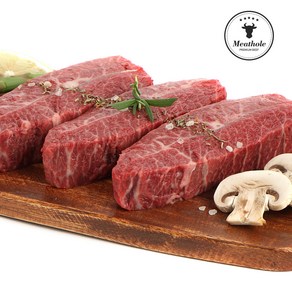 프리미엄 부채살 스테이크 1kg (200g X 5팩), 200g (찹스테이크용 큐브 2cm), 5개