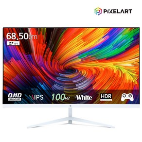 픽셀아트 PIXELART PAQ2710W 화이트 100Hz QHD IPS 27형 모니터 무결점, 68.58cm