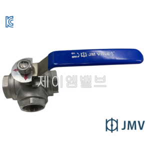 제이엠밸브 JMV 스텐(STS) 삼방볼밸브 3way (15A~50A), 1개