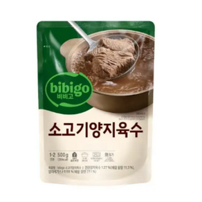 비비고 소고기양지육수, 500g, 6개