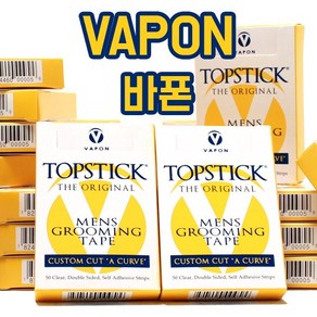 원데이 VAPON 탑스틱 정품 가발테이프 좁은 라운드(폭 1 25cm) 300매/ 6팩세트상품, 좁은 라운드 300매, 1세트