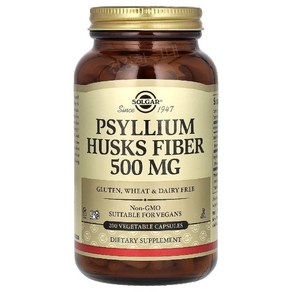 솔가 차전자피 식이섬유 1000mg 200정 실리엄 허스크 Psyllium Husk, 1개