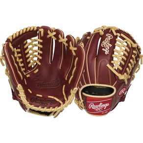 Rawlings 샌드롯 시리즈 가죽 트랩 에즈 웹 오른손 야구 글러브 11.75인치, 11.75인치 - Tapeze Web - 버건디, 왼손 던지기, 1개