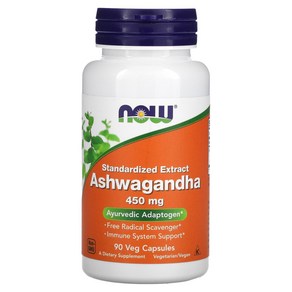 Ashwagandha Standadized 450mg 90 베지캡, 90정, 1개