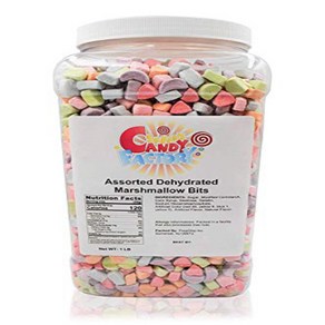 Saah's Candy Factoy Assoted Dehydated Mashmall Saah's Candy Factoy 다양한 건조 마시멜로 비트가 담긴 항아리 1l, 1개, 453.59g