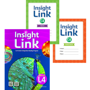 인사이트 링크 4 Insight Link 4 Student Book+Wokbook+QR Code+Tests+Wod Book 세트 (Class Pack) NE능률 (전3권)