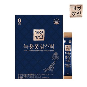 개성상인 실속형 대용량 녹용홍삼스틱 10ml x 100포 전용쇼핑백, 100회분, 1박스