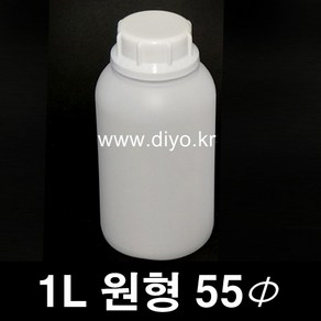 +1L 원형말통(1CY) 잠금캡용기/액기스/매실청/간장/물엿/젓갈/고추장/고추가루/소스/꿀/된장/화장품재료/화학약품/생수/약수, 1개