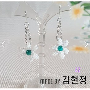 mini flower 체인 귀걸이