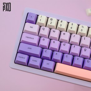 GMK Puple Cute 키캡 PBT 체리 5면 염료승화 (129키)