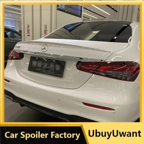 메르세데스 벤츠 W213 W214 AMG E 클래스 2015-2023 스포일러 ABS 자동차 테일 립 윙 장식 리어 트렁크 스포일러, [06] Unpainted 20-22