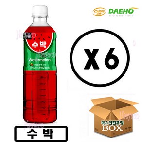 대호 까르페데이 수박 액상 1000ml, 1L, 6개