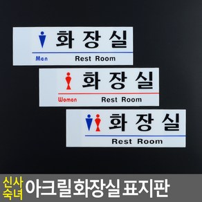 골든트리 신사숙녀 아크릴 화장실 표지판 도어사인 문패 안내판 간판, 신사 (화장실)